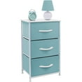thumbnail image 3 of Sorbus 3 Drawer Nightstand Dresser, Aqua, 17.75” L x 11.87” W x 28.75” H, 3 of 6