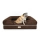 thumbnail image 1 of Friends Forever Cama grande para perro, sofá ortopédico para perro, colchón de espuma viscoelástica, sofá cama calmante para perro, almohada con borde de pared, forro resistente al agua, funda lavable, 1 of 5