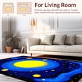 thumbnail image 2 of ODIKA 3'x5' Machine Washable Non-Slip Area Rug, Cosmic Alphabetic Playful Motif High Traffic Rug, Yellow, 31921, 2 of 7