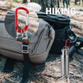 Aluminum Carabiner Clip With Key Rings - Large Locking Spring Snap Hook For Outdoor Gear 6 thumbnail image