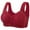 Wine, variant on CHGBMOK Front Close Bras for Women Bras Seamless Wireless Bras Full Coverage Push Up Lightweight Breathable Plus Size Bras