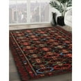 thumbnail image 3 of Ahgly Company Machine Washable Indoor Square Traditional Dark Brown Area Rugs, 8' Square, 3 of 7