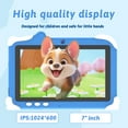 thumbnail image 3 of Android 12 Kids Tablet, 7 inch Tablet for Kids, 4GB RAM 32GB ROM Toddler Tablet, 1.5Ghz Quad-core Processor, Safety Eye Protection Screen, Parental Control APP, Tablet with Shockproof Case, 3 of 7