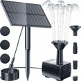 thumbnail image 2 of Efficient Solar Fountain Kit, 4 Nozzle Variieties For Dynamic Water Displays, Submersible Pump With Automatic Power-off Protection For Safe Operation, 2 of 6