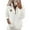 White, variant on Quarter-Zip Pullover, Women Sherpa Fleece Jacket, Soft Half Zip Sweatshirt with Pocket, Cozy Soft Fluffy Sweaters, Comfortable Versatile Cloth, Must-have for Home Daily Use, White M