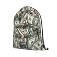 thumbnail image 2 of XMXT Unisex Drawstring Backpack for Women Men, Money Dollar Print Waterproof Gym Bag String Bags for Shopping Sport Travel, s, 2 of 8