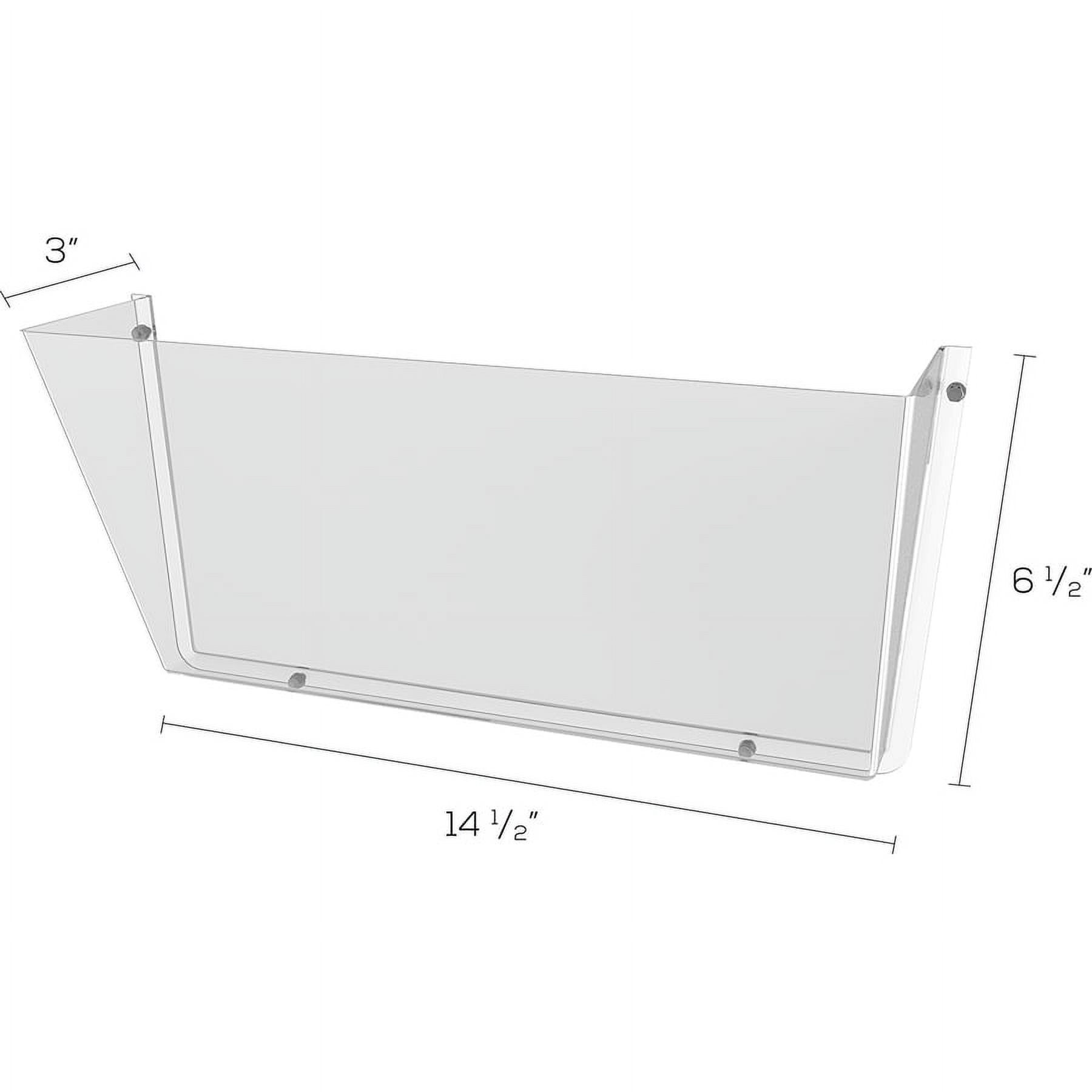 Unbreakable Docupocket Single Pocket Wall File, Letter, Smoke ( 品) Unbreakable DocuPocket Wall File, Legal Size, 17.5\" x 3\" x 6.5\