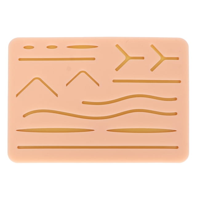 Almohadilla de práctica de sutura, modelo de piel de entrenamiento médico, modelo de sutura médica de silicona, modelo de entrenamiento de sutura médica, durabilidad mejorada