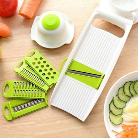 

Shangqer 7Pcs/Set Slicer Detachable Multifunctional Portable Anti-rust Potato Cutter for Home
