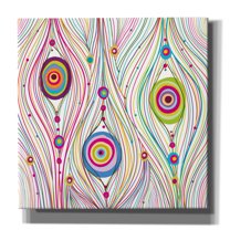 Epic Graffiti 'Peacock Feathers' by Graphinc, Canvas Wall Art, 26"x26"