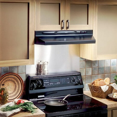 Broan Duct Convertible, Non Ducted 220 Cfm 3-1/4 " X 10 " 4.5 Sones Black