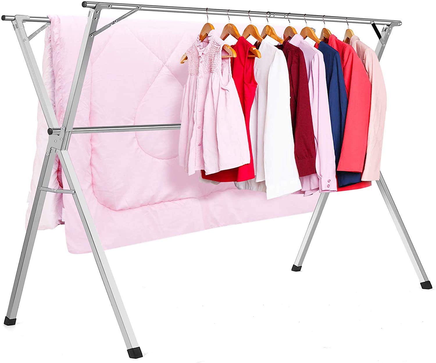 Clothes Drying Racks Stainless Steel Laundry Drying Rack Heavy Duty Collapsible 