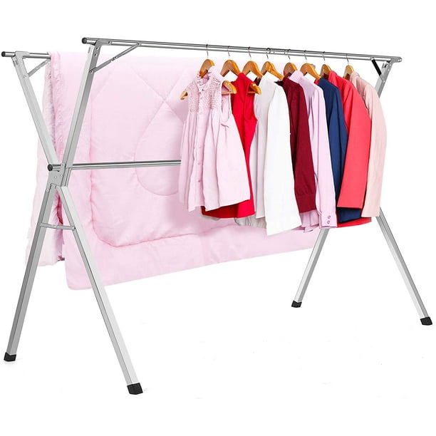 Stainless Steel Laundry Drying Rack Heavy Duty Collapsible Folding