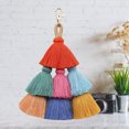 thumbnail image 4 of Tassel Keychain Fashion Multipurpose Key Ring Pendant Pom Pom Tassel Bag Charm, 4 of 7
