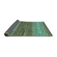thumbnail image 2 of Ahgly Company Indoor Square Abstract Turquoise Blue Modern Area Rugs, 7' Square, 2 of 4