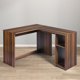 thumbnail image 2 of Escritorio de Computadora FurnitureR Escritorio en L Marron, 2 of 5