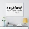 thumbnail image 2 of Scripture Walls Is Good Medicine Proverbs 17:22 Bible Verse Canvas Christian Wall Art Ready to Hang Unframed, 2 of 12