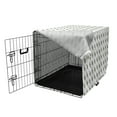 thumbnail image 3 of Botanical Dog Crate Cover, Diagonal Symmetric Olive Branches Pattern on Plain Background, Easy to Use Pet Kennel Cover Small Dogs Puppies Kittens, 7 Sizes, Evergreen Olive Green, by Ambesonne, 3 of 6