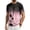 Pink, variant on Mens Summer Shirts Short Sleeve Crew Neck Floral Gradient Tees Casual Beach Hawaiian Vintage T Shirts, M