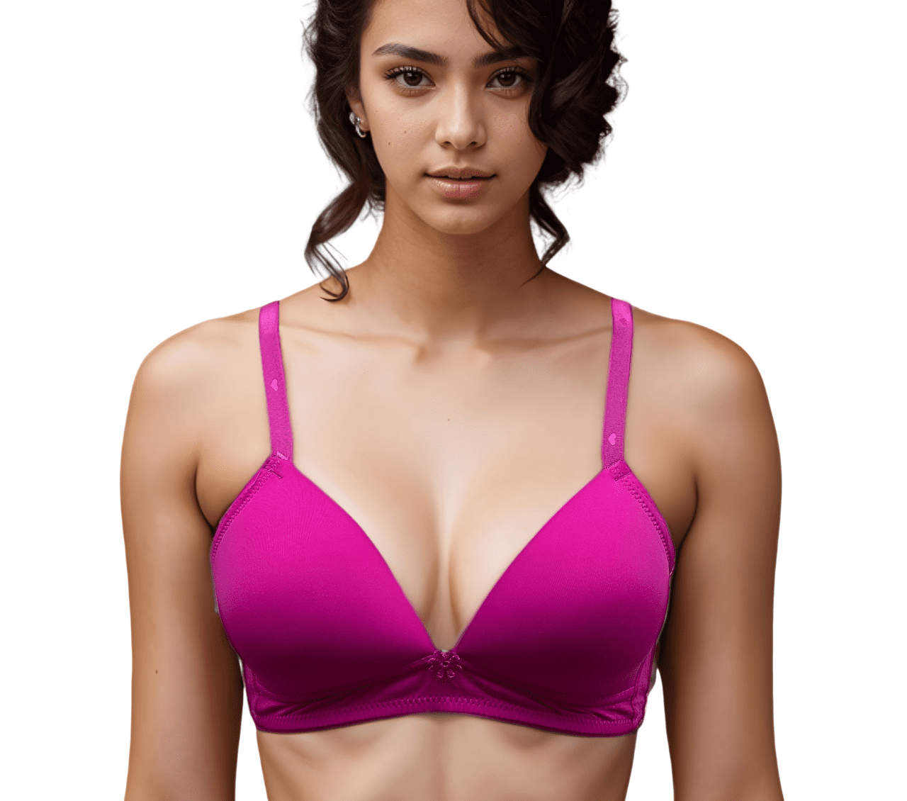 Women Bras 6 Pack of Basic No Wire Free Wireless Bra B Cup C Cup, X6682,  (34) 34B : : Clothing, Shoes & Accessories