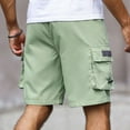 thumbnail image 5 of LOVZFMLL Cargo Shorts for Men, Men's Active Athletic Shorts Basketball Running Gym Workout Short, Men's Summer Shorts with Pockets Green S, 5 of 7