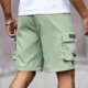 thumbnail image 5 of Pantalones de Verano de Tamaño Más Sueltos Shorts de Ropa de Trabajo de Cinco Cuartos de Longitud Multi Bolsillo, Poliéster Casual para Hombres, 5 of 7