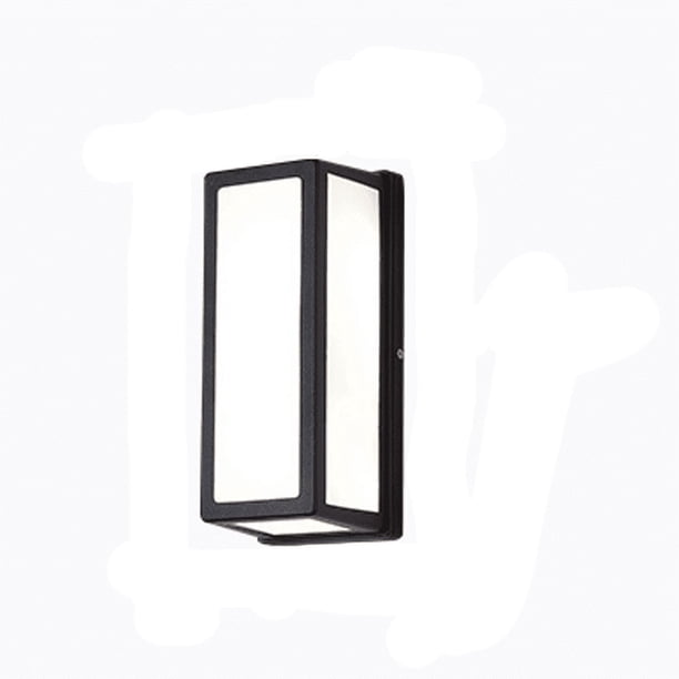 Aplique de pared para exteriores, aplique de pared LED impermeable, pasillo simple, balcón, lámpara de jardín moderna para villa de pared al aire libre (luz blanca-18W) Sailing Electrónica