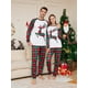 thumbnail image 3 of Pijamas familiares a juego para Navidad 2024 Conjunto de pijama con estampado de cuadros de alce de Año Nuevo Mono para bebé Pijamas navideños, 3 of 3