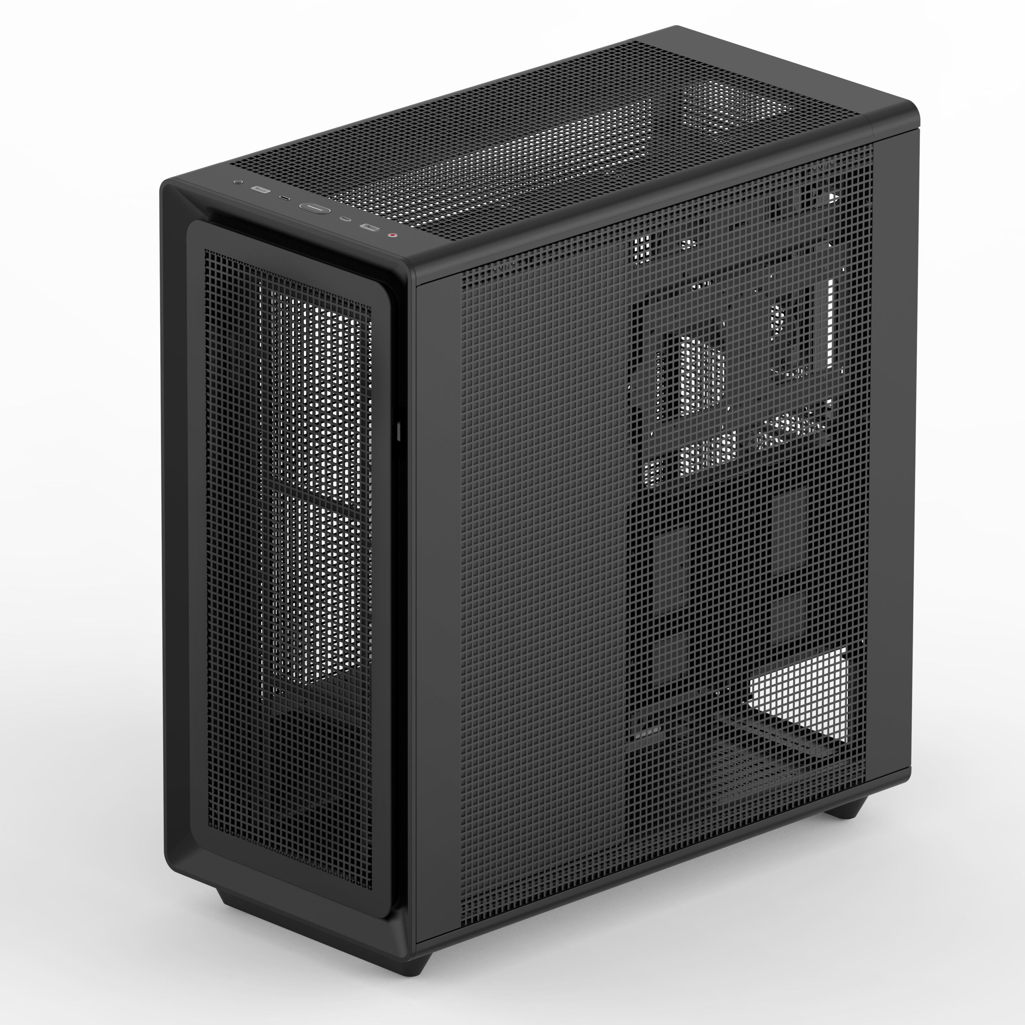 Rosewill Helium Air Mid Tower E-ATX Gaming Case, Mesh Panel, Tool-less, High-Airflow, Cable Management system, USB 3.1, included 1x 140mm PWM Fan, Black
