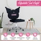 thumbnail image 5 of Silla de tocador IMPRESSIONS VANITY Kuromi giratoria de terciopelo, 5 of 9