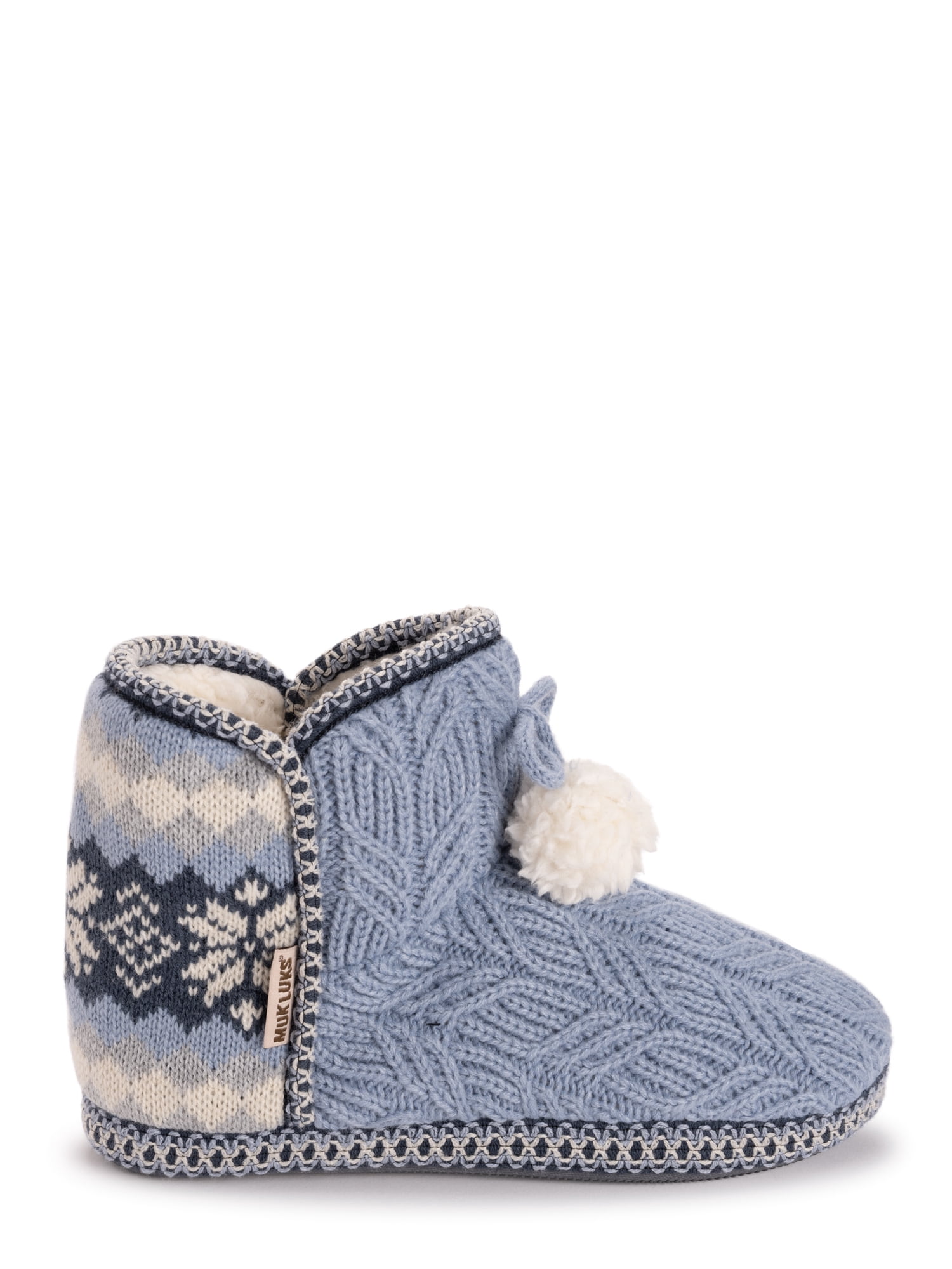MUK LUKS Women's Aaliyah Bootie Slipper, Wide Width Available