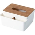 thumbnail image 1 of Soporte para caja de pañuelos de estilo minimalista para encimeras de tocador de baño Papel de regalo disponible Controles remotos Cubierta para caja de pañuelos Gafas Blocs de notas Oficina, 1 of 5