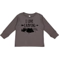 thumbnail image 3 of Inktastic I Love Camping- Tent and Trees Boys or Girls Long Sleeve Toddler T-Shirt, 3 of 5