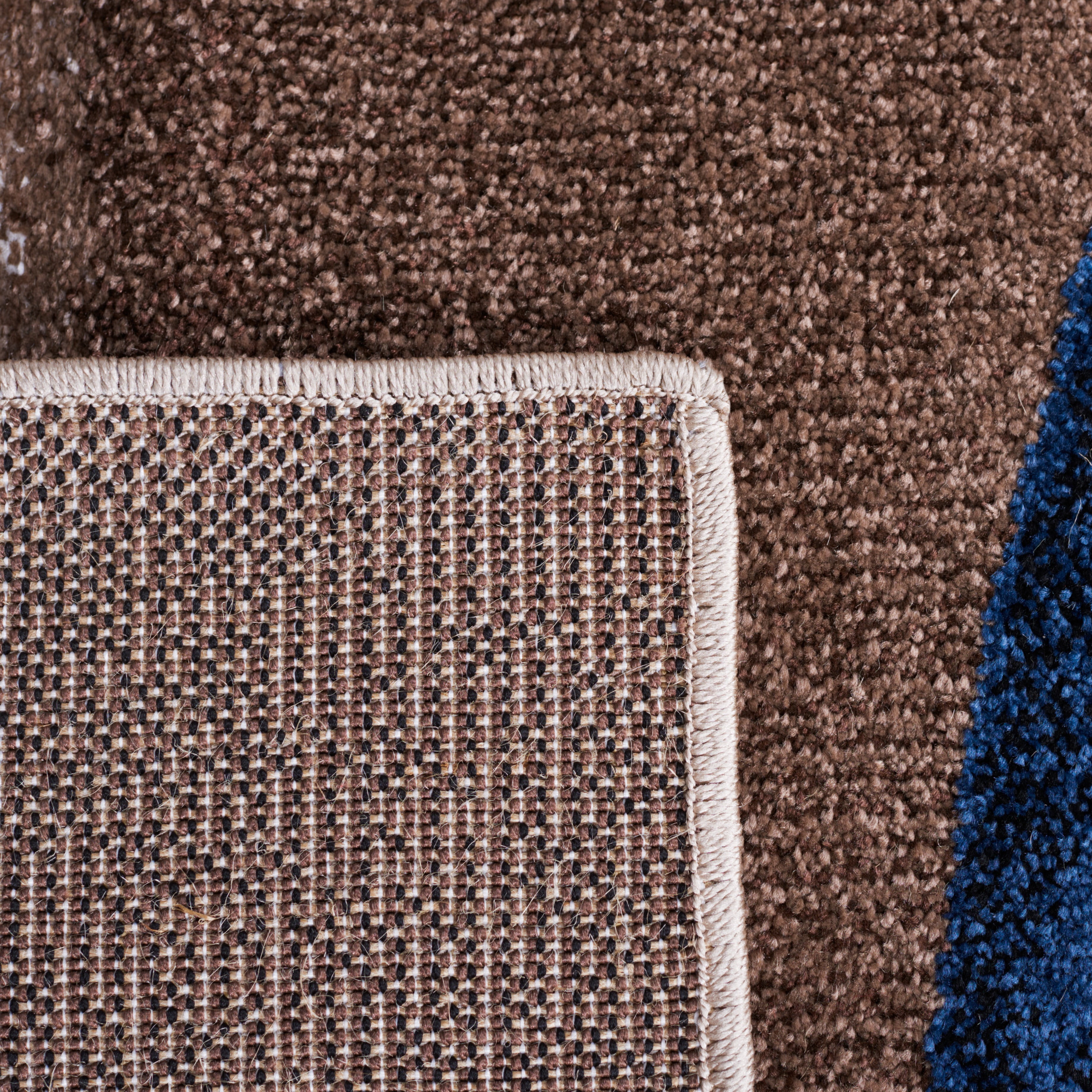 Safavieh Hollywood Dalton Abstract Area Rug, Beige/Blue, 5'3" x 5'3" Square