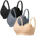 thumbnail image 6 of HBlife 3 Pack Nursing Bras for Breastfeeding Ultra Comfort Seamless Maternity Bra Pack Wireless Pregnancy Bralette Bra Extender, 6 of 7