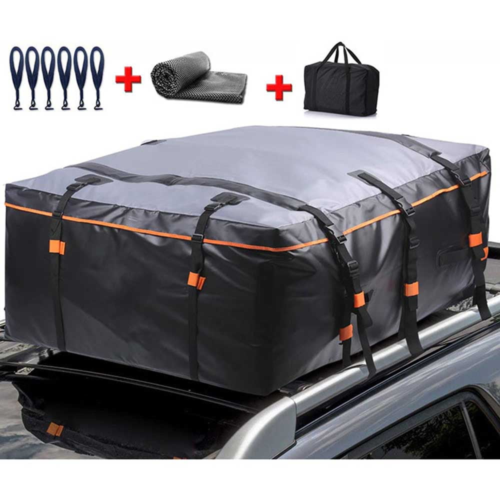 Rooftop Cargo Carrier Bag 19 Cubic Feet Waterproof Car Roof Bag Cargo Carrier Vehicle SoftShell