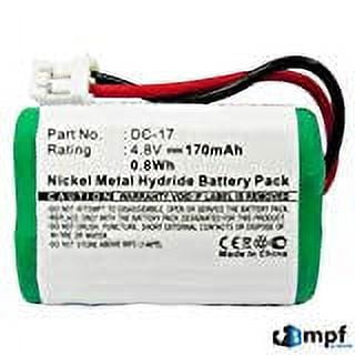 SportDog SD-400 SD-800 Receiver Battery DC-17 MH120AAAL4GC SDT00-11907 170mAh
