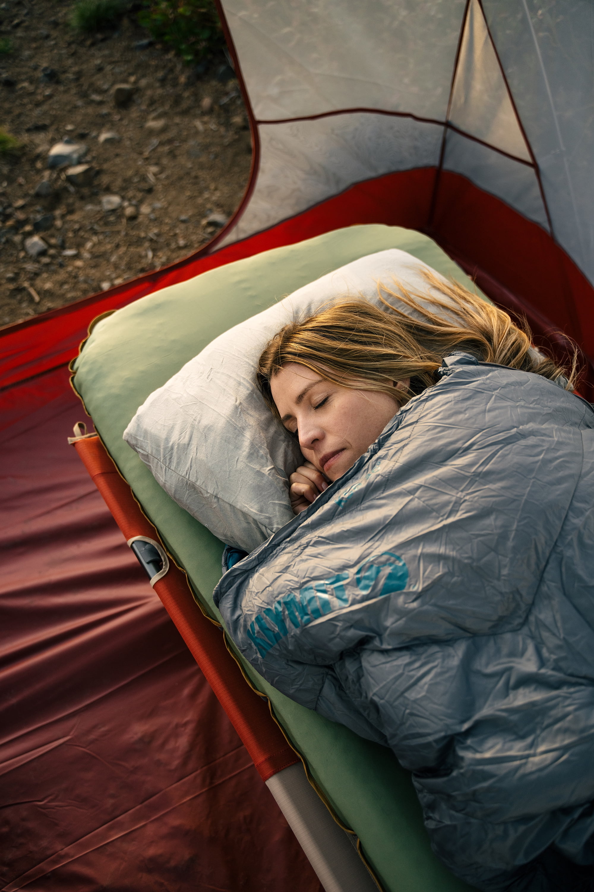 Klymit Drift Camp Large Outdoor Pillow, 23x16x6.5in, Orange