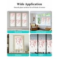 thumbnail image 6 of Window Privacy Film Cherry Blossoms Stained Glass Window Film Decorative Sun Block Window Cover Spring Botanical Flowers Watercolor Window Clings Static Adhesive Sticker for Bathroom 17.7"x78.7", 6 of 7