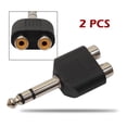 thumbnail image 4 of 2 Conectores Estéreo 6 35 Mm Y 1/4 Pulgadas A 2 Conectores RCA Convertidor Audio Divisor, 4 of 9