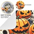 thumbnail image 2 of Pumpkins Skeleton Halloween Dish Drying Mat Dish Drainer Rack Mats Water Absorbent Non-Slip Easy Clean Heat Resistant for Kitchen Counter, 2 of 8