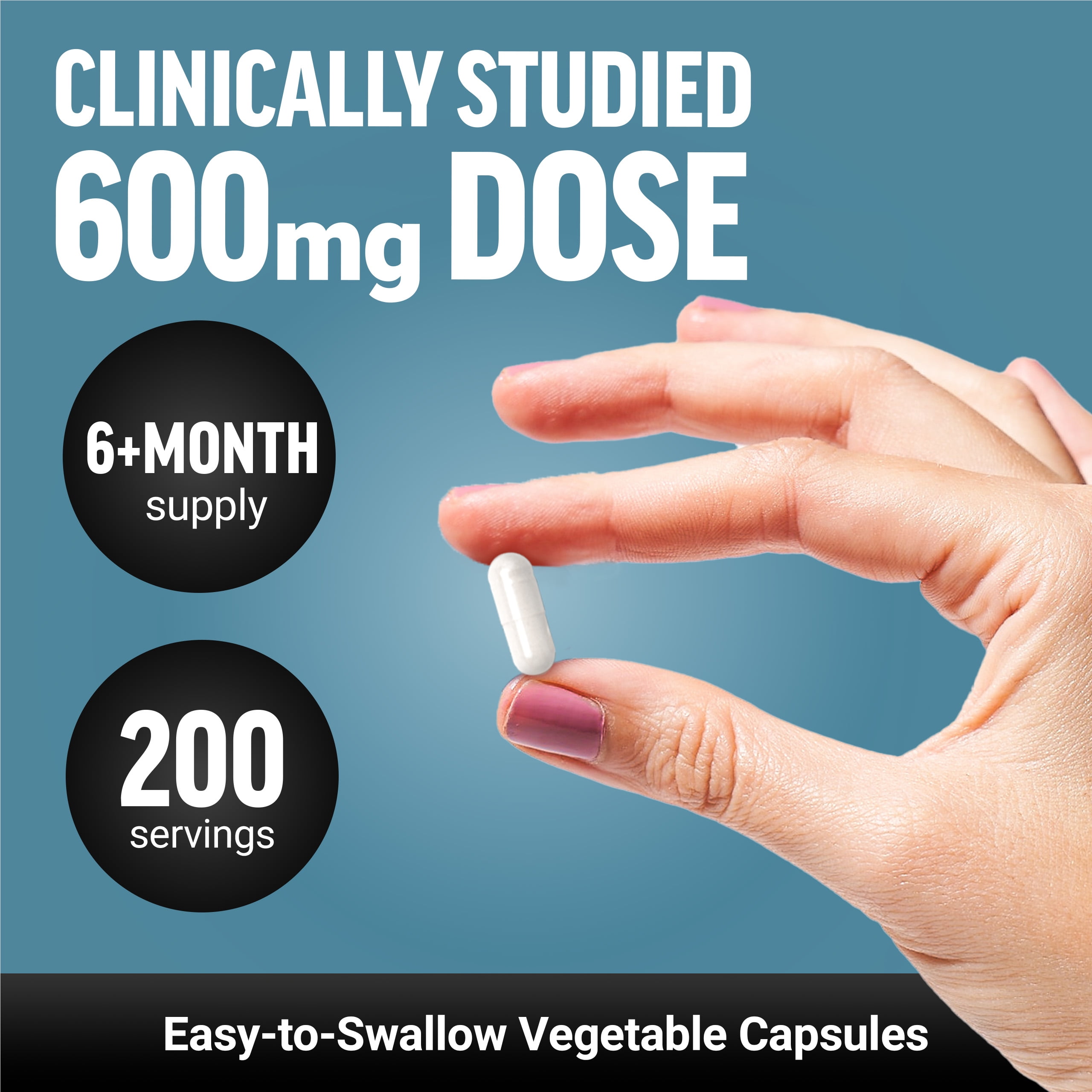 Force Factor NAC, 600mg N-Acetyl Cysteine for Liver Health, Immune Support & Antioxidant Production, Clinically Studied Dose, 200 Servings