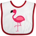 thumbnail image 3 of Inktastic Pink Flamingo Boys or Girls Baby Bib, 3 of 4
