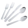 thumbnail image 3 of Mainstays 49 Piece Elena Adult Stainless Steel Flatware Set and Organizer Tray, Silver, Service for 8, 3 of 9