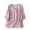 Pink, variant on Women's Cotton Linen Short Sleeve Button Shirt Embroidered Casual Top