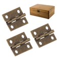 thumbnail image 4 of Jewelry Box Hinges, Small Box Hinges 50Pcs Retro Style Zinc Plated  For DIY, 4 of 8