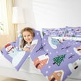 thumbnail image 4 of Manfei Kids Snowman Bedding Comforter Set, Xmas Gingerbread House Twin Comforter Sets, Funny Christmas Tree Bedding Set, Luxury Bedroom Decor, Reversible 2 Pieces, 4 of 8