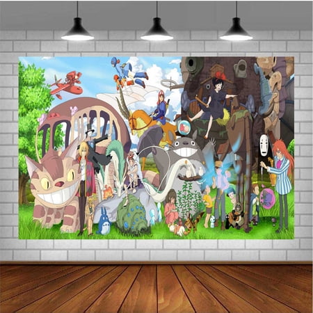 Studio of Ghibli Banner Poster Wall Decor Birthday Backdrop Background Party Supplies Taspestry