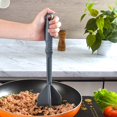 thumbnail image 5 of Bxaolu Meat Chopper, 4 Curve Blades Ground Beef Masher, Heat Resistant Meat Masher Tool for Hamburger Meat, Ground Beef, Turkey and More, Plastic Hamburger Chopper Utensils, 5 of 8