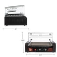 thumbnail image 3 of Hot Dog Roller - Stainless-Steel 9-Roller Hot Dog Machine with Bun Warmer and Cover - Hotdog Roller Grill for 24 Hot Dogs by Great Northern Popcorn, 3 of 5